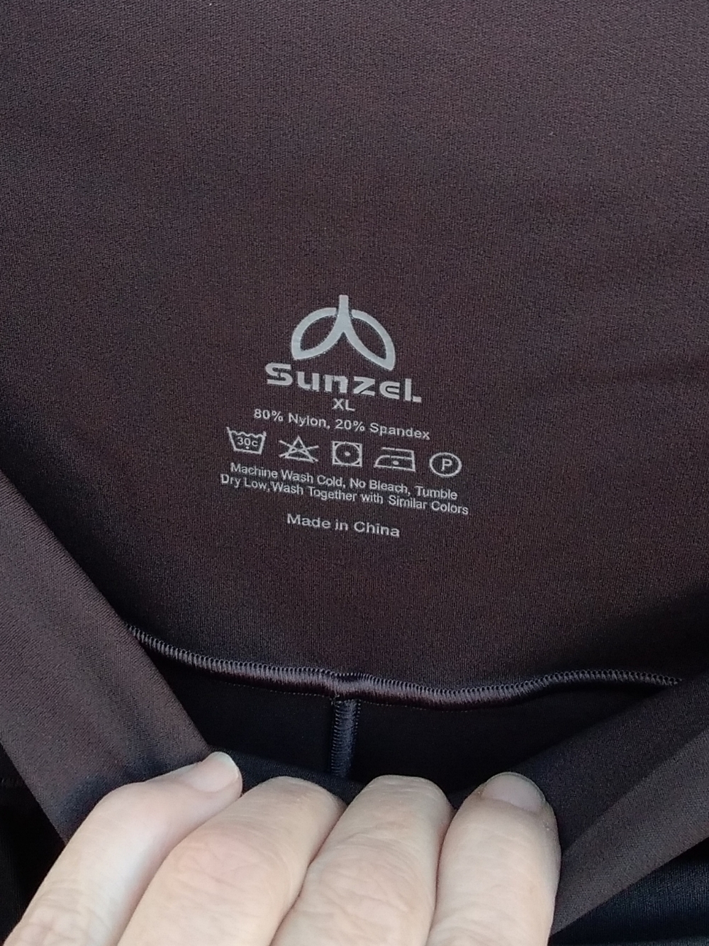 Sunzel Flare Yoga Pants Brown Womens XL Crosswaist - Picture 3 of 4